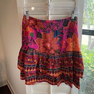 Farm Rio. Layered mini skirt